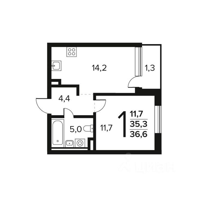 Apartment Sale, 36.6 sq. m. at Novye Vatutinki. Kvartal u vody, mikrorayon Zarechny, zhiloy rayon Novyye Vatutinki, Troitsk District, Moscow, Russia #1 Apartment Sale, 36.6 sq. m. at Novye Vatutinki. Kvartal u vody, mikrorayon Zarechny, zhiloy rayon Novyye Vatutinki, Troitsk District, Moscow, Russia #1