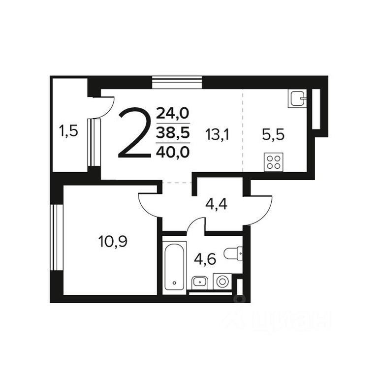 1-BD Apartment Sale, 40 sq. m. at Novye Vatutinki. Kvartal u vody, mikrorayon Zarechny, zhiloy rayon Novyye Vatutinki, Troitsk District, Moscow, Russia #1 1-BD Apartment Sale, 40 sq. m. at Novye Vatutinki. Kvartal u vody, mikrorayon Zarechny, zhiloy rayon Novyye Vatutinki, Troitsk District, Moscow, Russia #1