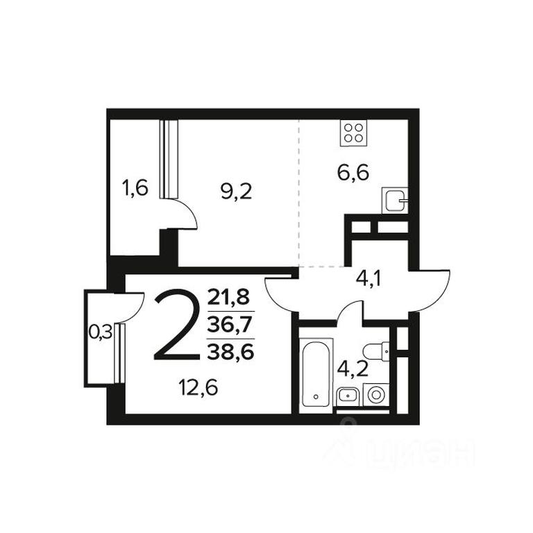 1-BD Apartment Sale, 38.6 sq. m. at Novye Vatutinki. Kvartal u vody, mikrorayon Zarechny, zhiloy rayon Novyye Vatutinki, Troitsk District, Moscow, Russia #1 1-BD Apartment Sale, 38.6 sq. m. at Novye Vatutinki. Kvartal u vody, mikrorayon Zarechny, zhiloy rayon Novyye Vatutinki, Troitsk District, Moscow, Russia #1