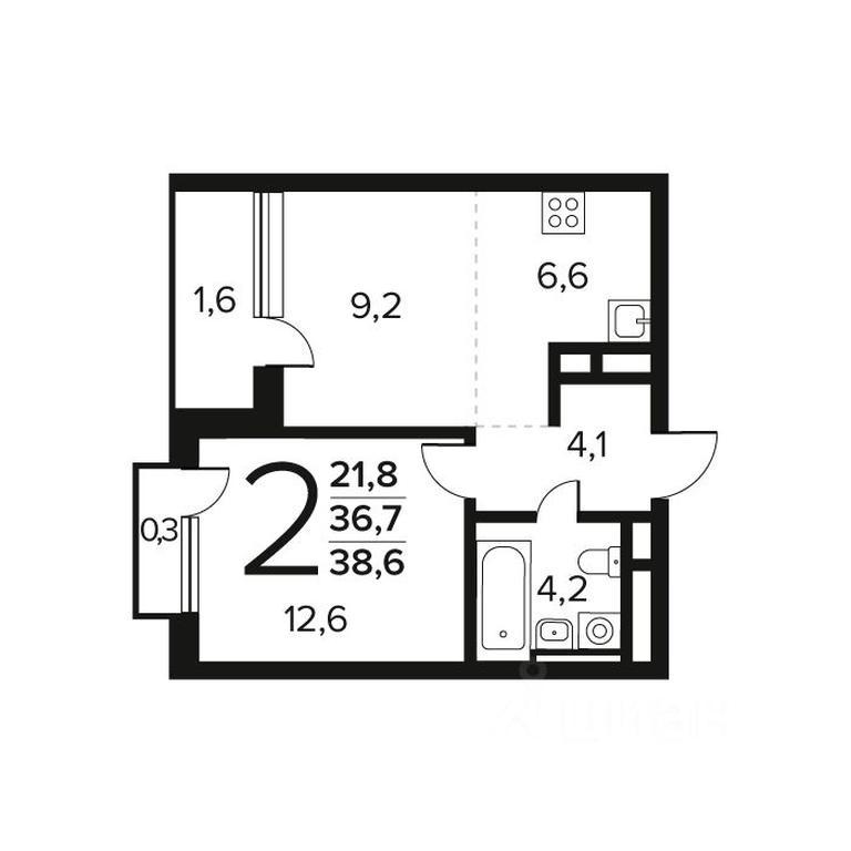 1-BD Apartment Sale, 38.6 sq. m. at Novye Vatutinki. Kvartal u vody, mikrorayon Zarechny, zhiloy rayon Novyye Vatutinki, Troitsk District, Moscow, Russia #1 1-BD Apartment Sale, 38.6 sq. m. at Novye Vatutinki. Kvartal u vody, mikrorayon Zarechny, zhiloy rayon Novyye Vatutinki, Troitsk District, Moscow, Russia #1