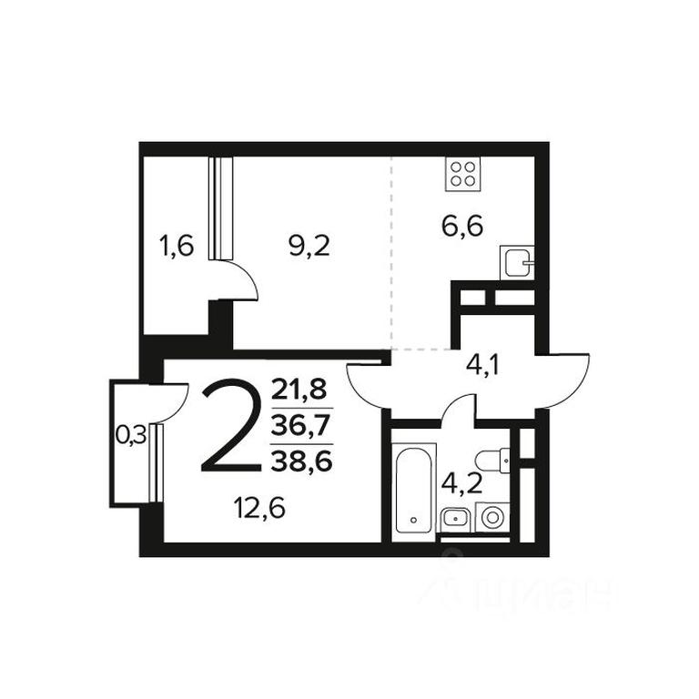 1-BD Apartment Sale, 38.6 sq. m. at Novye Vatutinki. Kvartal u vody, mikrorayon Zarechny, zhiloy rayon Novyye Vatutinki, Troitsk District, Moscow, Russia #1 1-BD Apartment Sale, 38.6 sq. m. at Novye Vatutinki. Kvartal u vody, mikrorayon Zarechny, zhiloy rayon Novyye Vatutinki, Troitsk District, Moscow, Russia #1