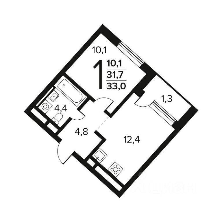 Apartment Sale, 33 sq. m. at Novye Vatutinki. Kvartal u vody, mikrorayon Zarechny, zhiloy rayon Novyye Vatutinki, Troitsk District, Moscow, Russia #1 Apartment Sale, 33 sq. m. at Novye Vatutinki. Kvartal u vody, mikrorayon Zarechny, zhiloy rayon Novyye Vatutinki, Troitsk District, Moscow, Russia #1
