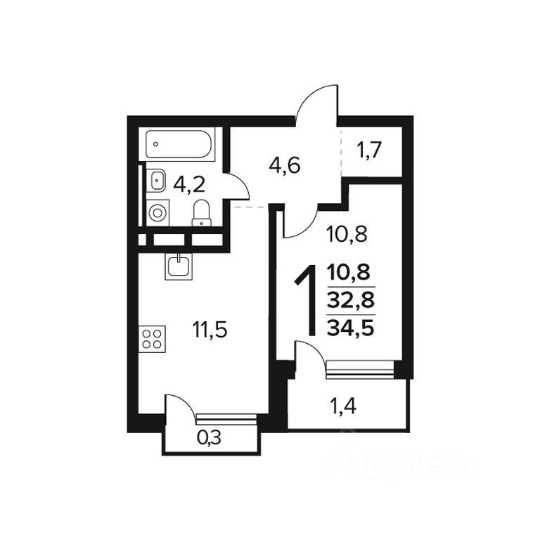 Apartment Sale, 34.5 sq. m. at Novye Vatutinki. Kvartal u vody, mikrorayon Zarechny, zhiloy rayon Novyye Vatutinki, Troitsk District, Moscow, Russia #1 Apartment Sale, 34.5 sq. m. at Novye Vatutinki. Kvartal u vody, mikrorayon Zarechny, zhiloy rayon Novyye Vatutinki, Troitsk District, Moscow, Russia #1