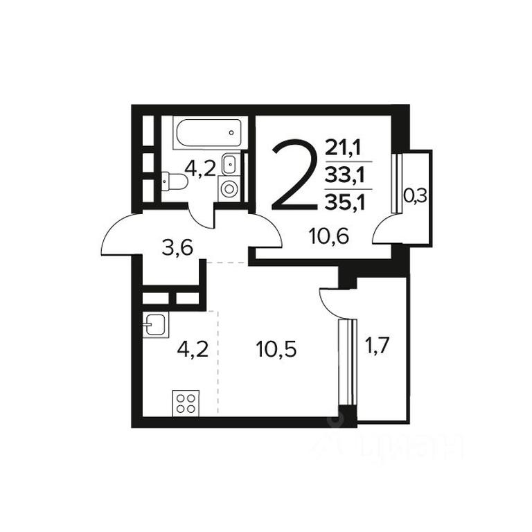 1-BD Apartment Sale, 35.1 sq. m. at Novye Vatutinki. Kvartal u vody, mikrorayon Zarechny, zhiloy rayon Novyye Vatutinki, Troitsk District, Moscow, Russia #1 1-BD Apartment Sale, 35.1 sq. m. at Novye Vatutinki. Kvartal u vody, mikrorayon Zarechny, zhiloy rayon Novyye Vatutinki, Troitsk District, Moscow, Russia #1