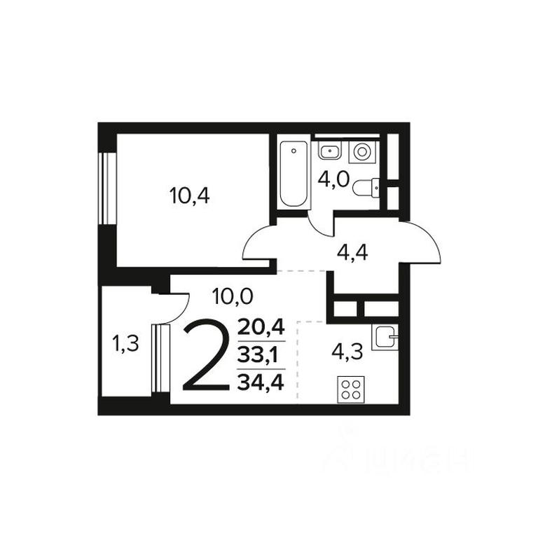 Продажа 1-комн. квартиры, 34,4 м² в ЖК «Новые Ватутинки. Квартал у воды », микрорайон Заречный, жилой район Новые Ватутинки, район Троицк, Москва, Россия #1 Продажа 1-комн. квартиры, 34,4 м² в ЖК «Новые Ватутинки. Квартал у воды », микрорайон Заречный, жилой район Новые Ватутинки, район Троицк, Москва, Россия #1