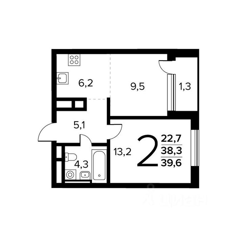 1-BD Apartment Sale, 39.6 sq. m. at Novye Vatutinki. Kvartal u vody, mikrorayon Zarechny, zhiloy rayon Novyye Vatutinki, Troitsk District, Moscow, Russia #1 1-BD Apartment Sale, 39.6 sq. m. at Novye Vatutinki. Kvartal u vody, mikrorayon Zarechny, zhiloy rayon Novyye Vatutinki, Troitsk District, Moscow, Russia #1