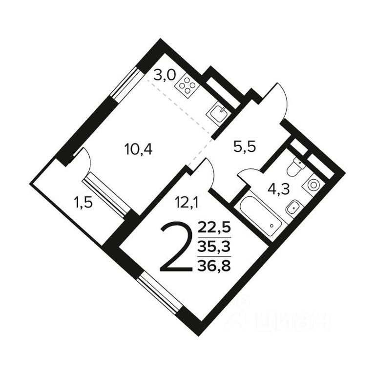 Продажа 1-комн. квартиры, 36,8 м² в ЖК «Новые Ватутинки. Квартал у воды », микрорайон Заречный, жилой район Новые Ватутинки, район Троицк, Москва, Россия #1 Продажа 1-комн. квартиры, 36,8 м² в ЖК «Новые Ватутинки. Квартал у воды », микрорайон Заречный, жилой район Новые Ватутинки, район Троицк, Москва, Россия #1