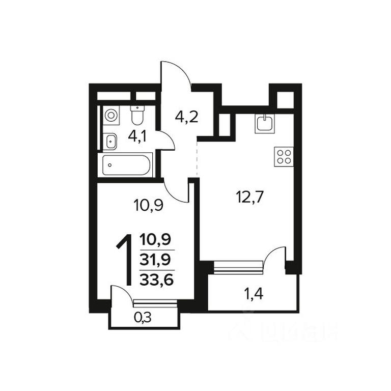 Apartment Sale, 33.6平方米 at Novye Vatutinki. Kvartal u vody, mikrorayon Zarechny, zhiloy rayon Novyye Vatutinki, Troitsk District, Moscow, Russia #1 Apartment Sale, 33.6平方米 at Novye Vatutinki. Kvartal u vody, mikrorayon Zarechny, zhiloy rayon Novyye Vatutinki, Troitsk District, Moscow, Russia #1