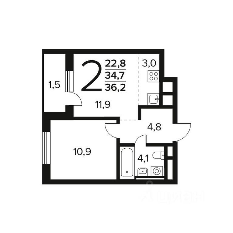 1-BD Apartment Sale, 36.2 sq. m. at Novye Vatutinki. Kvartal u vody, mikrorayon Zarechny, zhiloy rayon Novyye Vatutinki, Troitsk District, Moscow, Russia #1 1-BD Apartment Sale, 36.2 sq. m. at Novye Vatutinki. Kvartal u vody, mikrorayon Zarechny, zhiloy rayon Novyye Vatutinki, Troitsk District, Moscow, Russia #1
