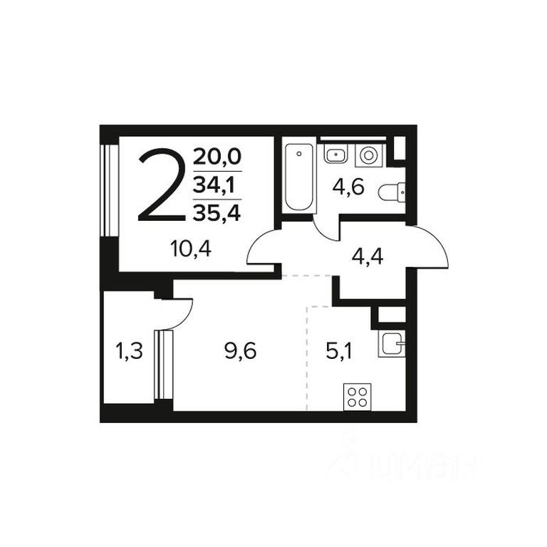 1-BD Apartment Sale, 35.4 sq. m. at Novye Vatutinki. Kvartal u vody, mikrorayon Zarechny, zhiloy rayon Novyye Vatutinki, Troitsk District, Moscow, Russia #1 1-BD Apartment Sale, 35.4 sq. m. at Novye Vatutinki. Kvartal u vody, mikrorayon Zarechny, zhiloy rayon Novyye Vatutinki, Troitsk District, Moscow, Russia #1