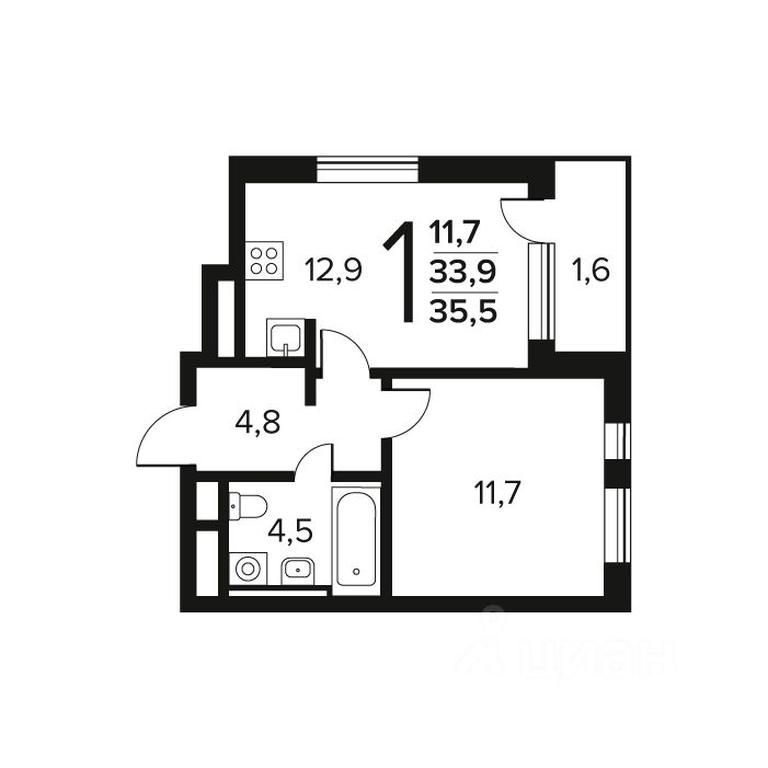 Apartment Sale, 35.5 sq. m. at Novye Vatutinki. Kvartal u vody, mikrorayon Zarechny, zhiloy rayon Novyye Vatutinki, Troitsk District, Moscow, Russia #1 Apartment Sale, 35.5 sq. m. at Novye Vatutinki. Kvartal u vody, mikrorayon Zarechny, zhiloy rayon Novyye Vatutinki, Troitsk District, Moscow, Russia #1
