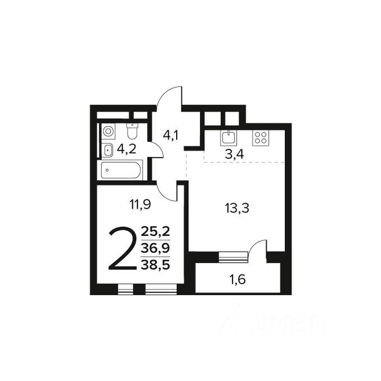 1-BD Apartment Sale, 38.5 sq. m. at Novye Vatutinki. Kvartal u vody, mikrorayon Zarechny, zhiloy rayon Novyye Vatutinki, Troitsk District, Moscow, Russia #1 1-BD Apartment Sale, 38.5 sq. m. at Novye Vatutinki. Kvartal u vody, mikrorayon Zarechny, zhiloy rayon Novyye Vatutinki, Troitsk District, Moscow, Russia #1