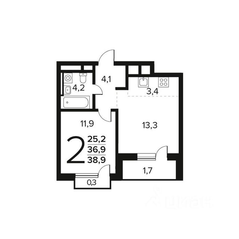 1-BD Apartment Sale, 38.9 sq. m. at Novye Vatutinki. Kvartal u vody, mikrorayon Zarechny, zhiloy rayon Novyye Vatutinki, Troitsk District, Moscow, Russia #1 1-BD Apartment Sale, 38.9 sq. m. at Novye Vatutinki. Kvartal u vody, mikrorayon Zarechny, zhiloy rayon Novyye Vatutinki, Troitsk District, Moscow, Russia #1