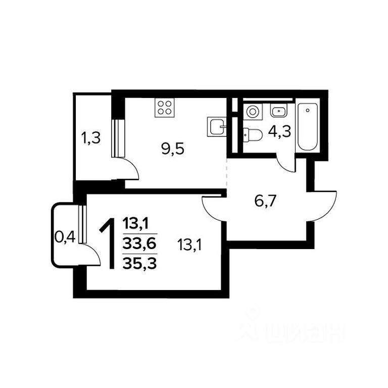 Apartment Sale, 35.3平方米 at Novye Vatutinki. Kvartal u vody, mikrorayon Zarechny, zhiloy rayon Novyye Vatutinki, Troitsk District, Moscow, Russia #1 Apartment Sale, 35.3平方米 at Novye Vatutinki. Kvartal u vody, mikrorayon Zarechny, zhiloy rayon Novyye Vatutinki, Troitsk District, Moscow, Russia #1