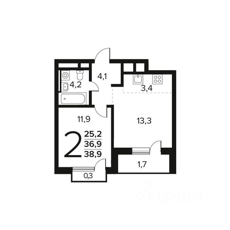1-BD Apartment Sale, 38.9 sq. m. at Novye Vatutinki. Kvartal u vody, mikrorayon Zarechny, zhiloy rayon Novyye Vatutinki, Troitsk District, Moscow, Russia #1 1-BD Apartment Sale, 38.9 sq. m. at Novye Vatutinki. Kvartal u vody, mikrorayon Zarechny, zhiloy rayon Novyye Vatutinki, Troitsk District, Moscow, Russia #1