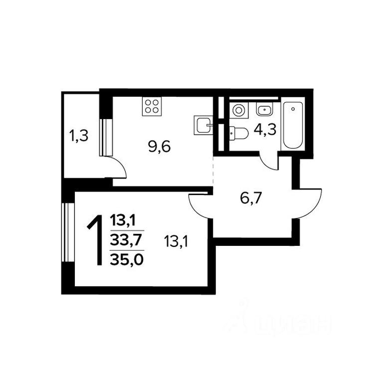 Apartment Sale, 35 sq. m. at Novye Vatutinki. Kvartal u vody, mikrorayon Zarechny, zhiloy rayon Novyye Vatutinki, Troitsk District, Moscow, Russia #1 Apartment Sale, 35 sq. m. at Novye Vatutinki. Kvartal u vody, mikrorayon Zarechny, zhiloy rayon Novyye Vatutinki, Troitsk District, Moscow, Russia #1