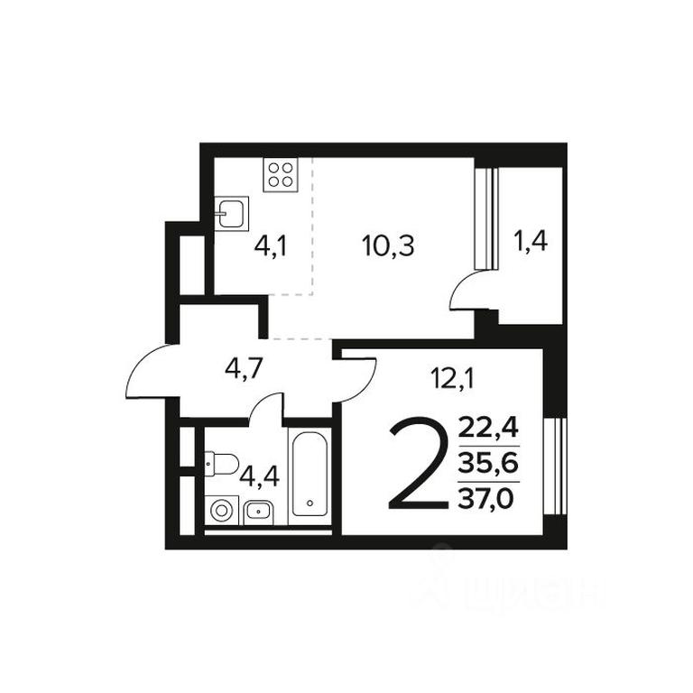 1-BD Apartment Sale, 37 sq. m. at Novye Vatutinki. Kvartal u vody, mikrorayon Zarechny, zhiloy rayon Novyye Vatutinki, Troitsk District, Moscow, Russia #1 1-BD Apartment Sale, 37 sq. m. at Novye Vatutinki. Kvartal u vody, mikrorayon Zarechny, zhiloy rayon Novyye Vatutinki, Troitsk District, Moscow, Russia #1