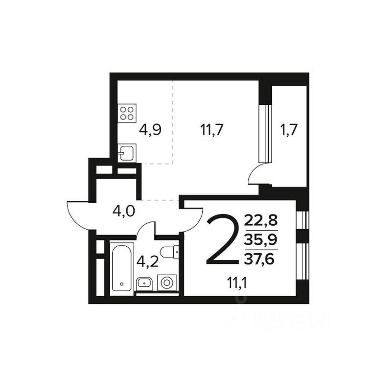 1-BD Apartment Sale, 37.6 sq. m. at Novye Vatutinki. Kvartal u vody, mikrorayon Zarechny, zhiloy rayon Novyye Vatutinki, Troitsk District, Moscow, Russia #1 1-BD Apartment Sale, 37.6 sq. m. at Novye Vatutinki. Kvartal u vody, mikrorayon Zarechny, zhiloy rayon Novyye Vatutinki, Troitsk District, Moscow, Russia #1