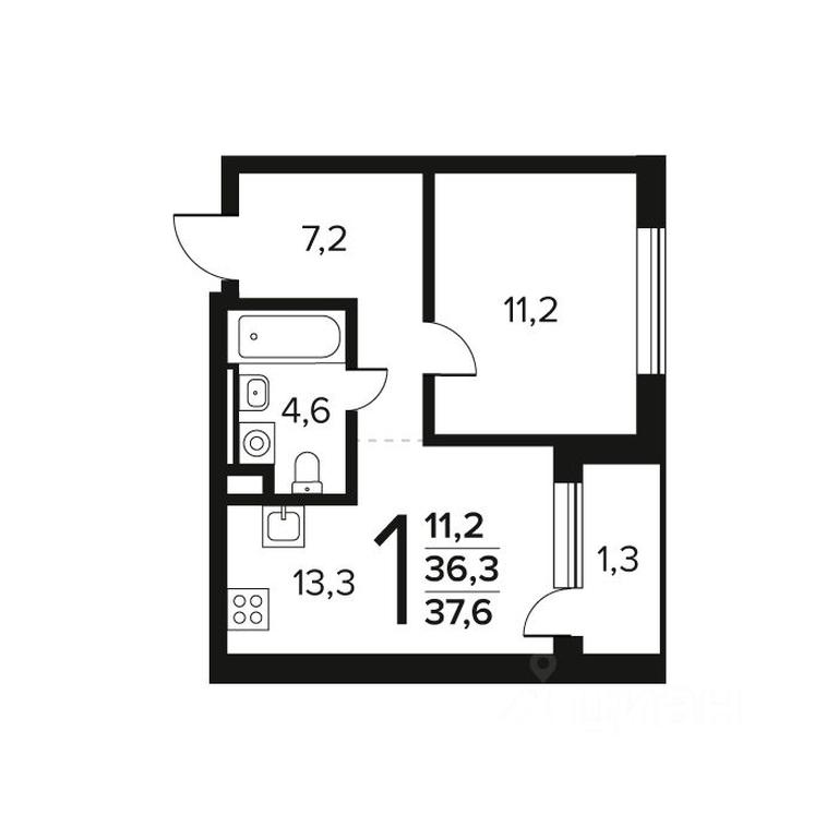Apartment Sale, 37.6 sq. m. at Novye Vatutinki. Kvartal u vody, mikrorayon Zarechny, zhiloy rayon Novyye Vatutinki, Troitsk District, Moscow, Russia #1 Apartment Sale, 37.6 sq. m. at Novye Vatutinki. Kvartal u vody, mikrorayon Zarechny, zhiloy rayon Novyye Vatutinki, Troitsk District, Moscow, Russia #1