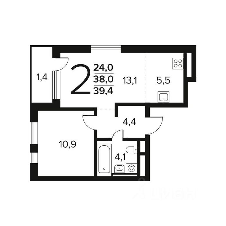 1-BD Apartment Sale, 39.4 sq. m. at Novye Vatutinki. Kvartal u vody, mikrorayon Zarechny, zhiloy rayon Novyye Vatutinki, Troitsk District, Moscow, Russia #1 1-BD Apartment Sale, 39.4 sq. m. at Novye Vatutinki. Kvartal u vody, mikrorayon Zarechny, zhiloy rayon Novyye Vatutinki, Troitsk District, Moscow, Russia #1