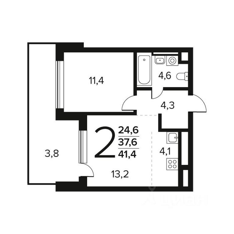 1-BD Apartment Sale, 41.4 sq. m. at Novye Vatutinki. Kvartal u vody, mikrorayon Zarechny, zhiloy rayon Novyye Vatutinki, Troitsk District, Moscow, Russia #1 1-BD Apartment Sale, 41.4 sq. m. at Novye Vatutinki. Kvartal u vody, mikrorayon Zarechny, zhiloy rayon Novyye Vatutinki, Troitsk District, Moscow, Russia #1
