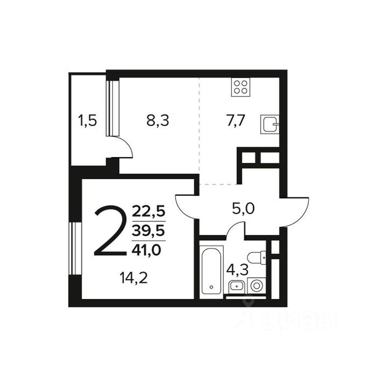 1-BD Apartment Sale, 41 sq. m. at Novye Vatutinki. Kvartal u vody, mikrorayon Zarechny, zhiloy rayon Novyye Vatutinki, Troitsk District, Moscow, Russia #1 1-BD Apartment Sale, 41 sq. m. at Novye Vatutinki. Kvartal u vody, mikrorayon Zarechny, zhiloy rayon Novyye Vatutinki, Troitsk District, Moscow, Russia #1