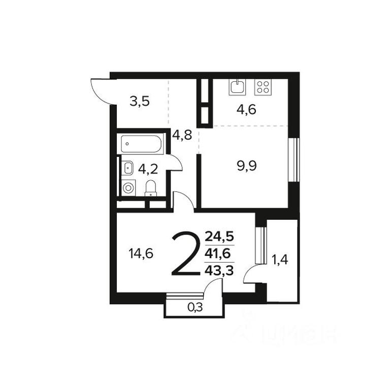 1-BD Apartment Sale, 43.3 sq. m. at Novye Vatutinki. Kvartal u vody, mikrorayon Zarechny, zhiloy rayon Novyye Vatutinki, Troitsk District, Moscow, Russia #1 1-BD Apartment Sale, 43.3 sq. m. at Novye Vatutinki. Kvartal u vody, mikrorayon Zarechny, zhiloy rayon Novyye Vatutinki, Troitsk District, Moscow, Russia #1