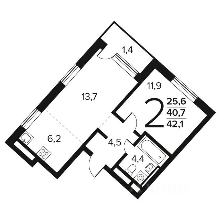 1-BD Apartment Sale, 42.1 sq. m. at Novye Vatutinki. Kvartal u vody, mikrorayon Zarechny, zhiloy rayon Novyye Vatutinki, Troitsk District, Moscow, Russia #1 1-BD Apartment Sale, 42.1 sq. m. at Novye Vatutinki. Kvartal u vody, mikrorayon Zarechny, zhiloy rayon Novyye Vatutinki, Troitsk District, Moscow, Russia #1