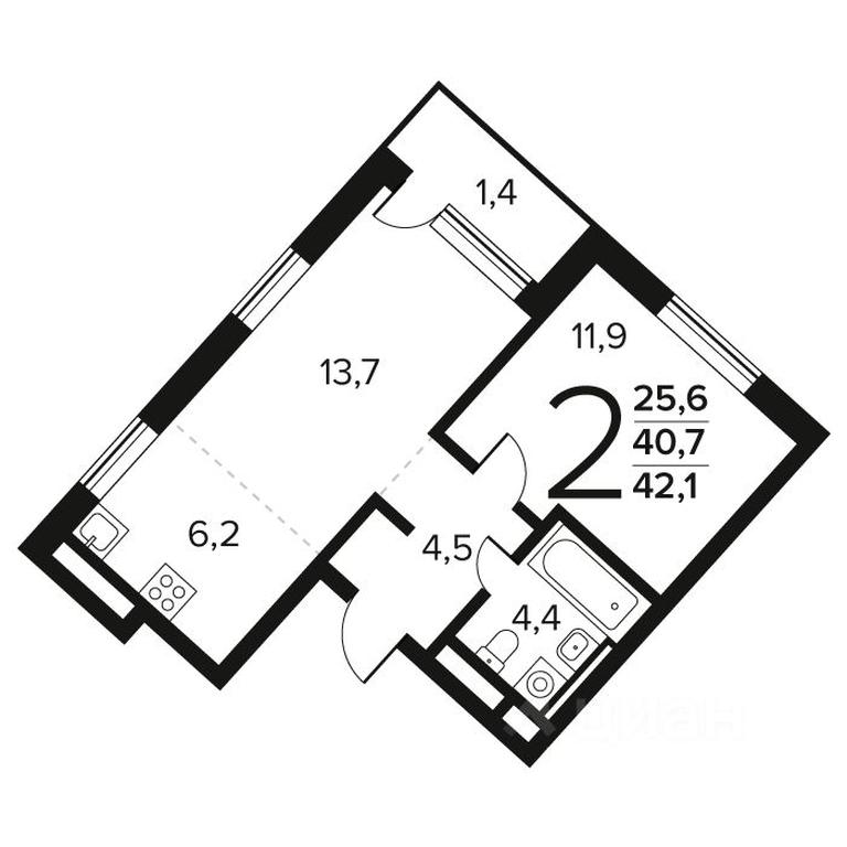 Продажа 1-комн. квартиры, 42,1 м² в ЖК «Новые Ватутинки. Квартал у воды », микрорайон Заречный, жилой район Новые Ватутинки, район Троицк, Москва, Россия #1 Продажа 1-комн. квартиры, 42,1 м² в ЖК «Новые Ватутинки. Квартал у воды », микрорайон Заречный, жилой район Новые Ватутинки, район Троицк, Москва, Россия #1