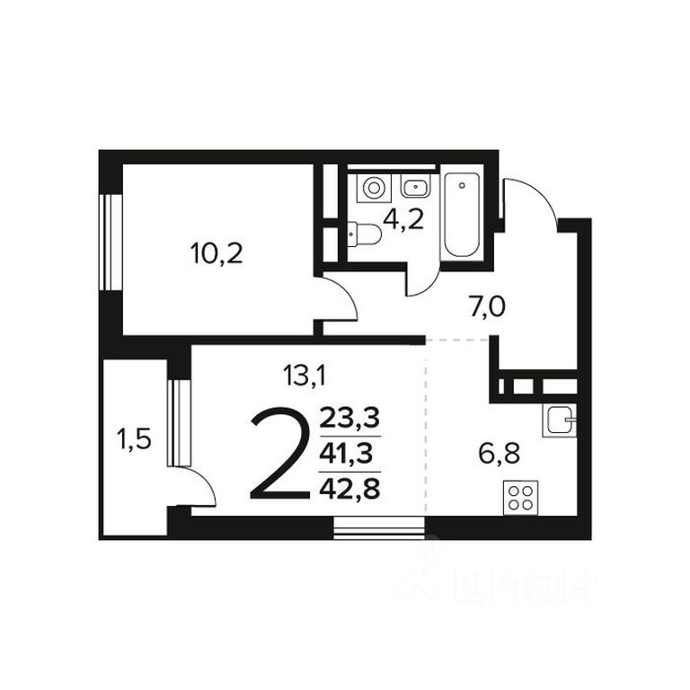 Продажа 1-комн. квартиры, 42,8 м² в ЖК «Новые Ватутинки. Квартал у воды », микрорайон Заречный, жилой район Новые Ватутинки, район Троицк, Москва, Россия #1 Продажа 1-комн. квартиры, 42,8 м² в ЖК «Новые Ватутинки. Квартал у воды », микрорайон Заречный, жилой район Новые Ватутинки, район Троицк, Москва, Россия #1