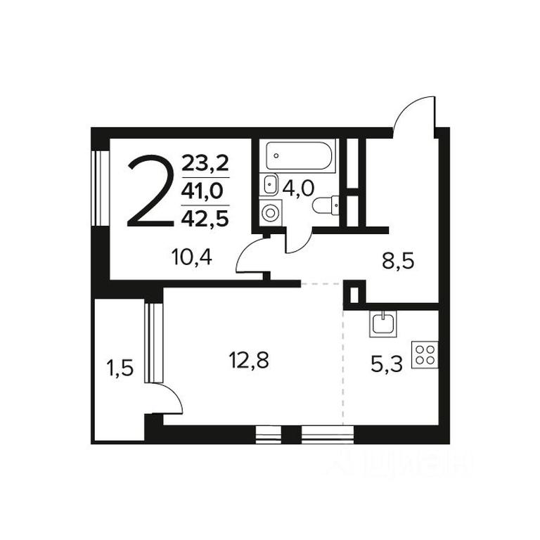 1-BD Apartment Sale, 42.5 sq. m. at Novye Vatutinki. Kvartal u vody, mikrorayon Zarechny, zhiloy rayon Novyye Vatutinki, Troitsk District, Moscow, Russia #1 1-BD Apartment Sale, 42.5 sq. m. at Novye Vatutinki. Kvartal u vody, mikrorayon Zarechny, zhiloy rayon Novyye Vatutinki, Troitsk District, Moscow, Russia #1