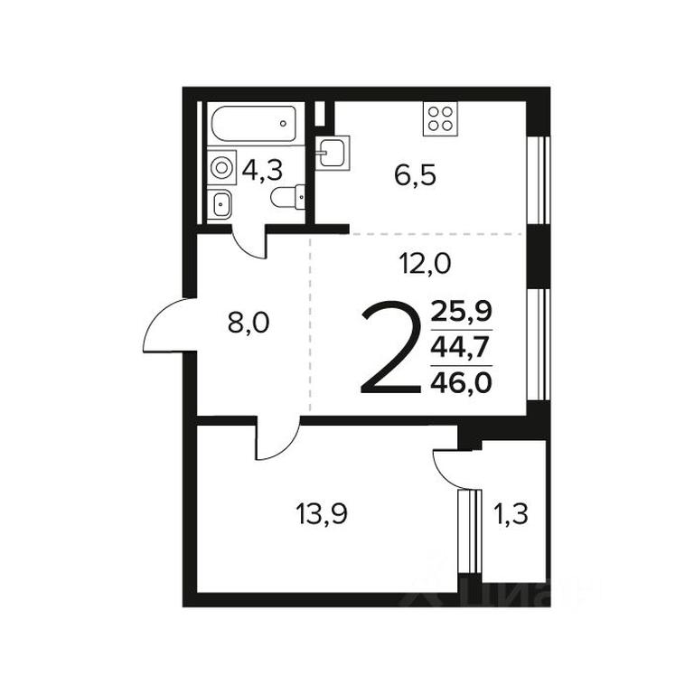 1-BD Apartment Sale, 46 sq. m. at Novye Vatutinki. Kvartal u vody, mikrorayon Zarechny, zhiloy rayon Novyye Vatutinki, Troitsk District, Moscow, Russia #1 1-BD Apartment Sale, 46 sq. m. at Novye Vatutinki. Kvartal u vody, mikrorayon Zarechny, zhiloy rayon Novyye Vatutinki, Troitsk District, Moscow, Russia #1
