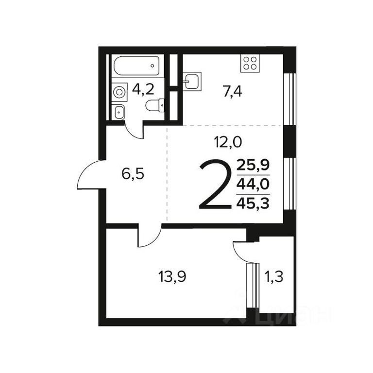 1-BD Apartment Sale, 45.3 sq. m. at Novye Vatutinki. Kvartal u vody, mikrorayon Zarechny, zhiloy rayon Novyye Vatutinki, Troitsk District, Moscow, Russia #1 1-BD Apartment Sale, 45.3 sq. m. at Novye Vatutinki. Kvartal u vody, mikrorayon Zarechny, zhiloy rayon Novyye Vatutinki, Troitsk District, Moscow, Russia #1