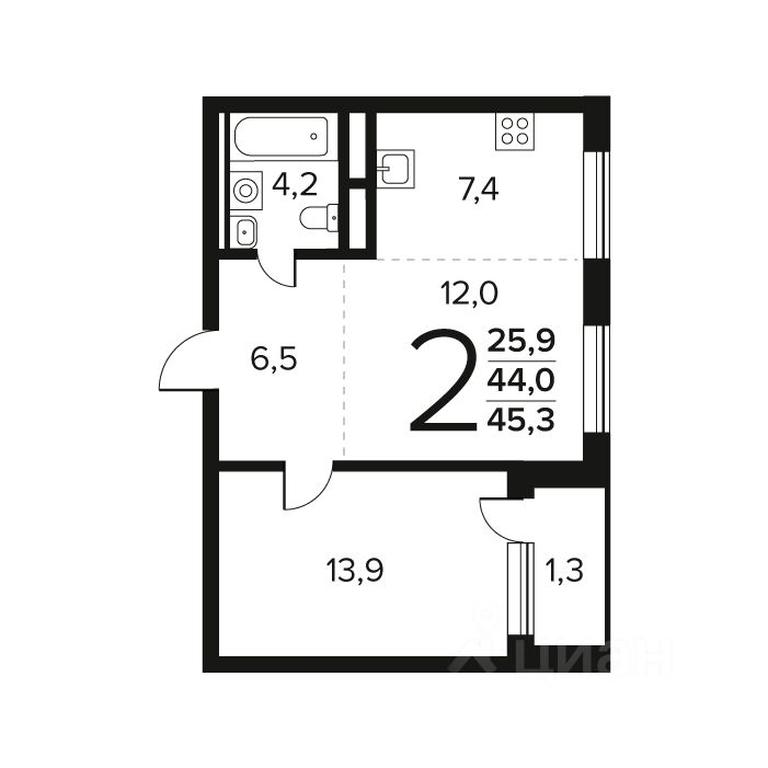 1-BD Apartment Sale, 45.3 sq. m. at Novye Vatutinki. Kvartal u vody, mikrorayon Zarechny, zhiloy rayon Novyye Vatutinki, Troitsk District, Moscow, Russia #1 1-BD Apartment Sale, 45.3 sq. m. at Novye Vatutinki. Kvartal u vody, mikrorayon Zarechny, zhiloy rayon Novyye Vatutinki, Troitsk District, Moscow, Russia #1