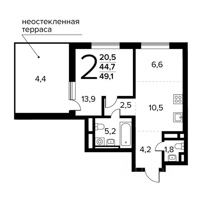 1-BD Apartment Sale, 49.1 sq. m. at Novye Vatutinki. Kvartal u vody, mikrorayon Zarechny, zhiloy rayon Novyye Vatutinki, Troitsk District, Moscow, Russia #1 1-BD Apartment Sale, 49.1 sq. m. at Novye Vatutinki. Kvartal u vody, mikrorayon Zarechny, zhiloy rayon Novyye Vatutinki, Troitsk District, Moscow, Russia #1
