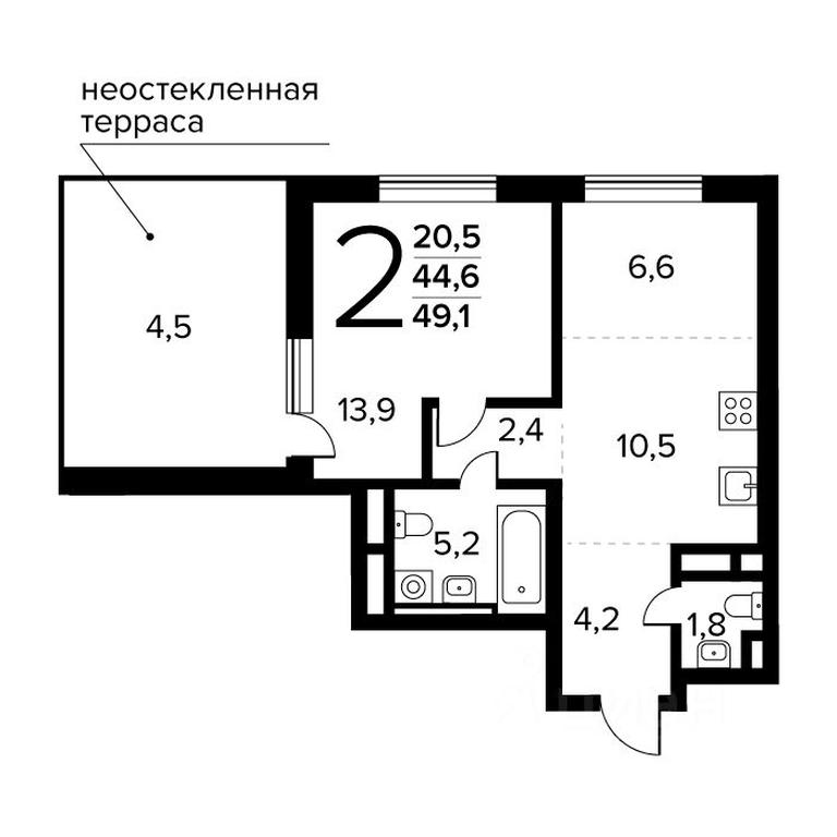 1-BD Apartment Sale, 49.1 sq. m. at Novye Vatutinki. Kvartal u vody, mikrorayon Zarechny, zhiloy rayon Novyye Vatutinki, Troitsk District, Moscow, Russia #1 1-BD Apartment Sale, 49.1 sq. m. at Novye Vatutinki. Kvartal u vody, mikrorayon Zarechny, zhiloy rayon Novyye Vatutinki, Troitsk District, Moscow, Russia #1