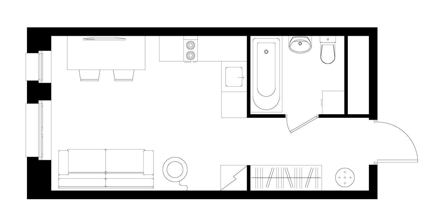 Apartment Sale, 25.8平方米 at Pervyi Moskovskiy, ulitsa Bianki, 1, Moskovskiy, Moscow, Russia #1