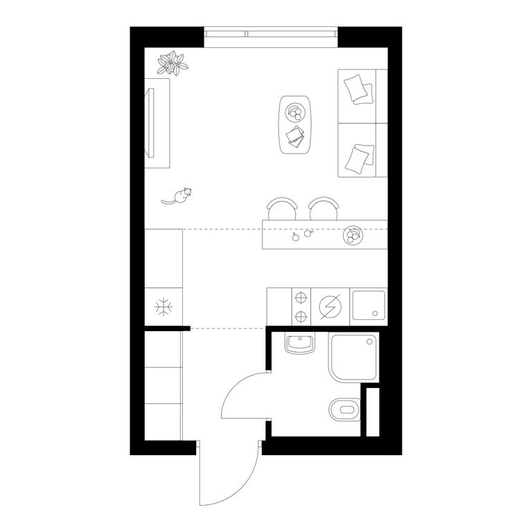 Apartment Sale, 22.6 sq. m. at Buninskaja naberezhnaja, ZhK Buninskaya Naberezhnaya, Moscow, Russia #1