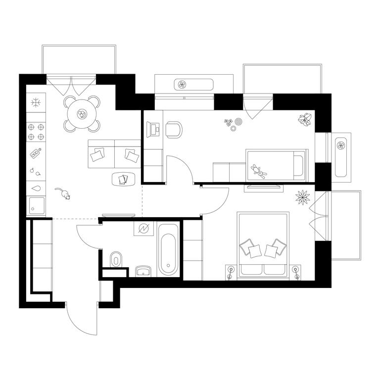 2-BD Apartment Sale, 48.7 sq. m. at Salarevo Park, Salaryevskaya Street, 8к1, Moskovskiy Settlement, Moscow, Russia #1 2-BD Apartment Sale, 48.7 sq. m. at Salarevo Park, Salaryevskaya Street, 8к1, Moskovskiy Settlement, Moscow, Russia #1