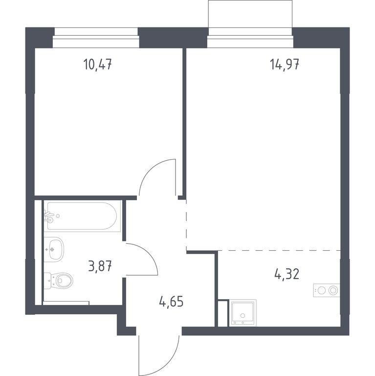 Apartment Sale, 38.28 sq. m. at Novoe Vnukovo, kvartal № 38, Kokoshkino Settlement, Moscow, Russia #1 Apartment Sale, 38.28 sq. m. at Novoe Vnukovo, kvartal № 38, Kokoshkino Settlement, Moscow, Russia #1