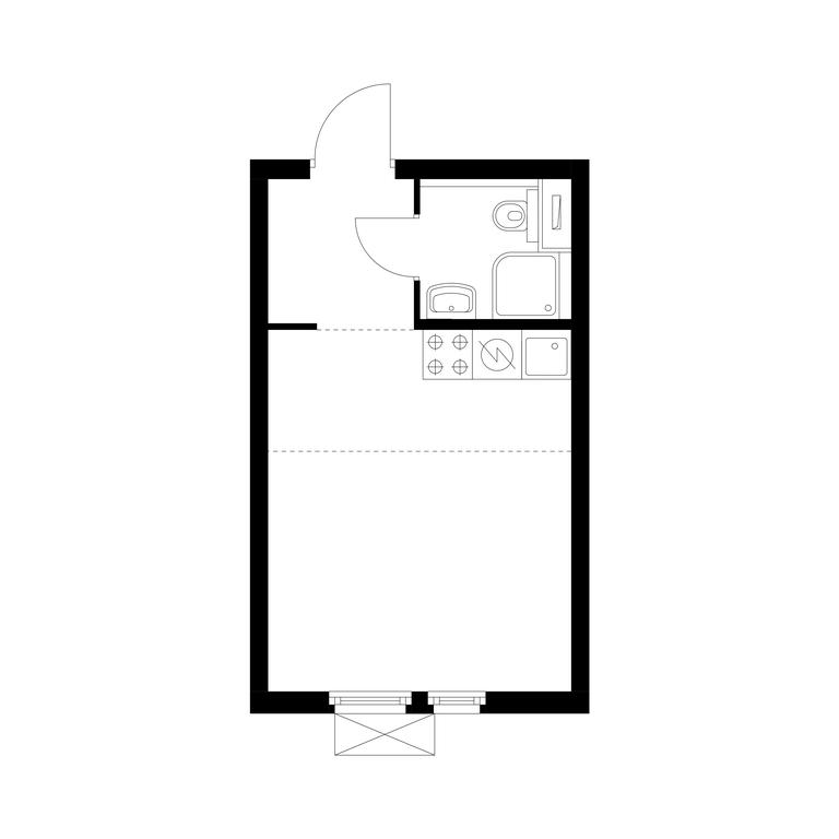 Apartment Sale, 21.6平方米 at Vtoroy Nagatinskiy, 2nd Nagatinsky Drive, 2к1, Moscow, Russia #1 Apartment Sale, 21.6平方米 at Vtoroy Nagatinskiy, 2nd Nagatinsky Drive, 2к1, Moscow, Russia #1