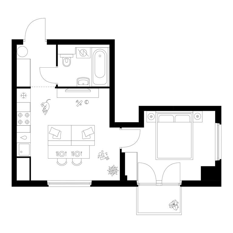 1-BD Apartment Sale, 35.3 sq. m. at Kronshtadtskiy 9, Kronshtadtsky Boulevard, 9с21, Moscow, Russia #1 1-BD Apartment Sale, 35.3 sq. m. at Kronshtadtskiy 9, Kronshtadtsky Boulevard, 9с21, Moscow, Russia #1