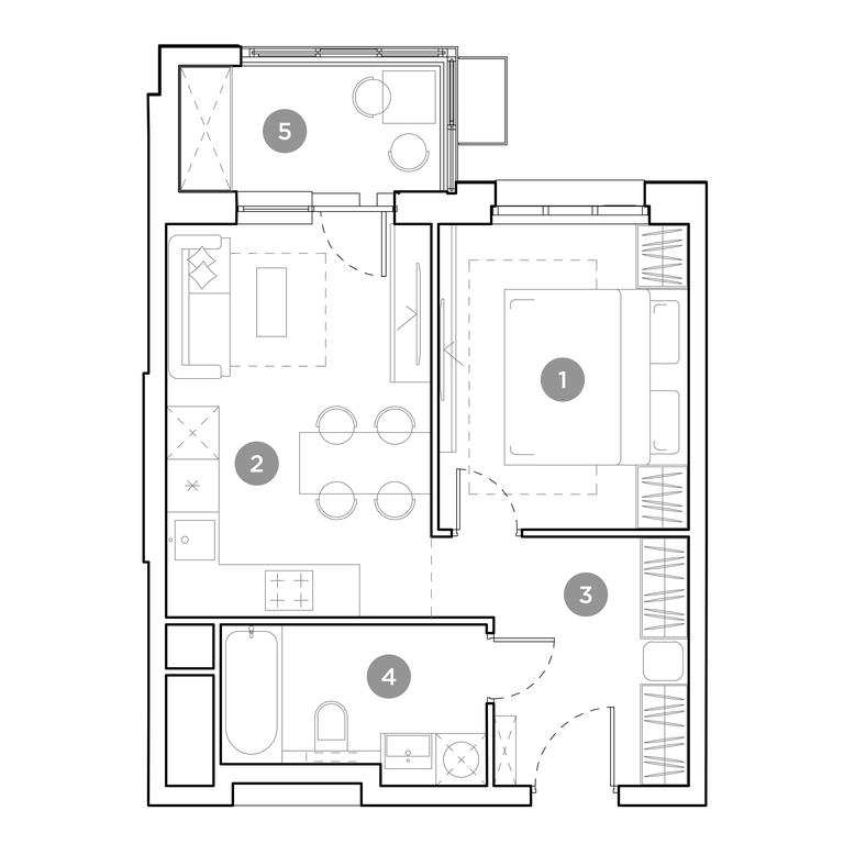1-BD Apartment Sale, 37.5 sq. m. at Gogol Park, ulitsa Gogolya, 3, Lyubertsy, Moscow Region, Russia #1