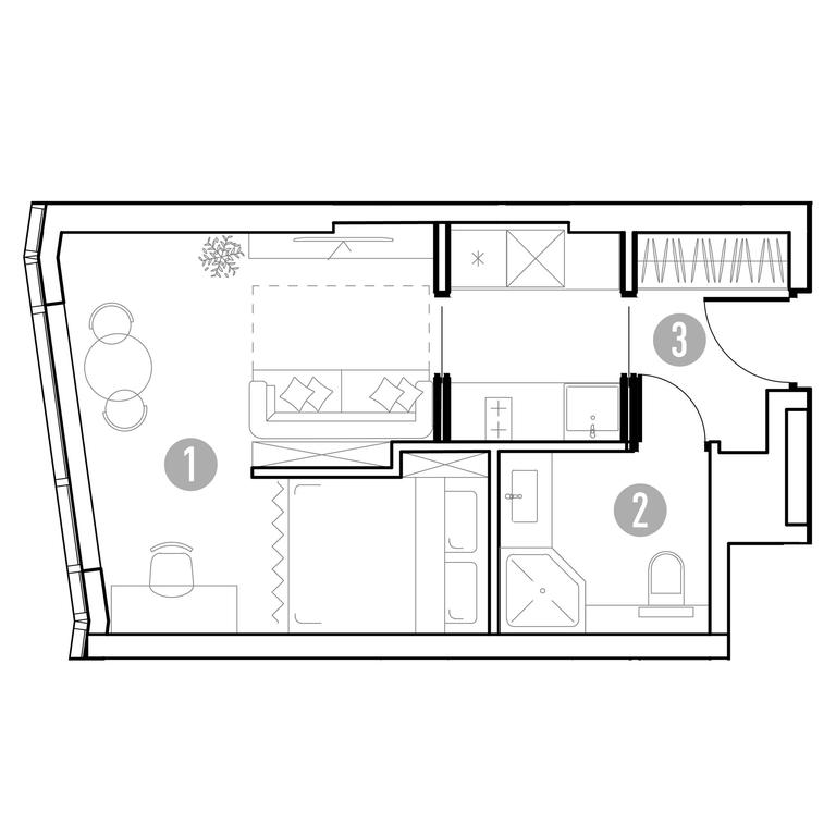 1-BD Apartment Sale, 28.49 sq. m. at UNO.Gorbunova, Gorbunova Street, 27, Moscow, Russia #1 1-BD Apartment Sale, 28.49 sq. m. at UNO.Gorbunova, Gorbunova Street, 27, Moscow, Russia #1