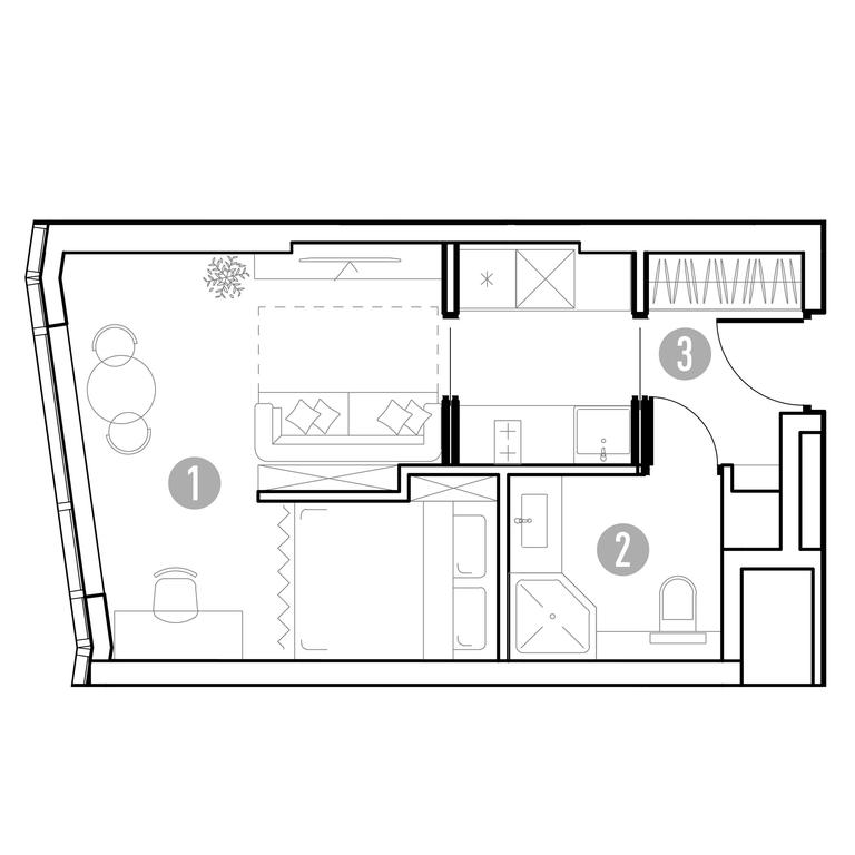 1-BD Apartment Sale, 28.57 sq. m. at UNO.Gorbunova, Gorbunova Street, 27, Moscow, Russia #1 1-BD Apartment Sale, 28.57 sq. m. at UNO.Gorbunova, Gorbunova Street, 27, Moscow, Russia #1