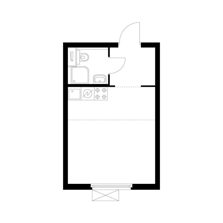 Apartment Sale, 23.4平方米 at Vtoroy Nagatinskiy, 2nd Nagatinsky Drive, 2к1, Moscow, Russia #1 Apartment Sale, 23.4平方米 at Vtoroy Nagatinskiy, 2nd Nagatinsky Drive, 2к1, Moscow, Russia #1