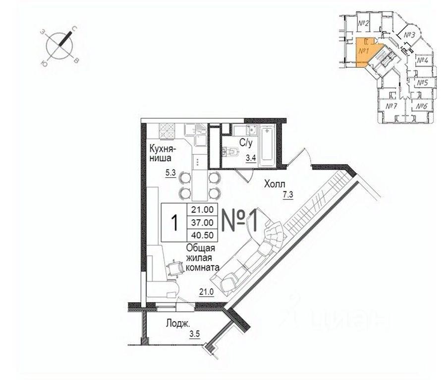Apartment Sale, 40.9 sq. m. at Shkolny, Shkolnaya Street, 9, Naro-Fominsk, Moscow Region, Russia #1 Apartment Sale, 40.9 sq. m. at Shkolny, Shkolnaya Street, 9, Naro-Fominsk, Moscow Region, Russia #1