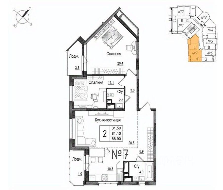 1-BD Apartment Sale, 89.9 sq. m. at Shkolny, Shkolnaya Street, 9, Naro-Fominsk, Moscow Region, Russia #1 1-BD Apartment Sale, 89.9 sq. m. at Shkolny, Shkolnaya Street, 9, Naro-Fominsk, Moscow Region, Russia #1