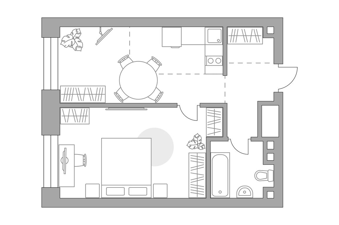 1-BD Apartment Sale, 45.52平方米 at MYPRIORITY Paveletskaya, Dubininskaya Street, 17с2, Moscow, Russia #2