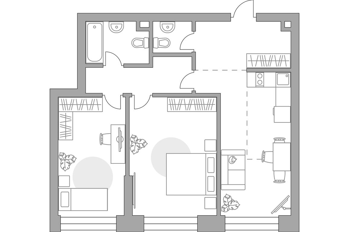 2-BD Apartment Sale, 67.24 sq. m. at MYPRIORITY Paveletskaya, Dubininskaya Street, 17с2, Moscow, Russia #2